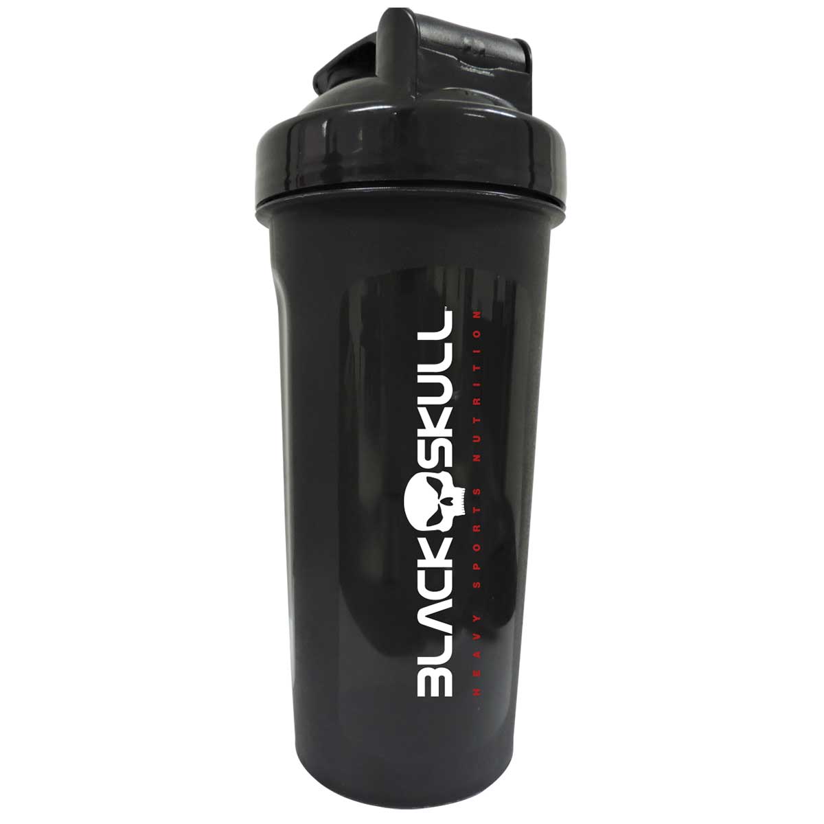 Coqueteleira 600ml Preta Black Skull